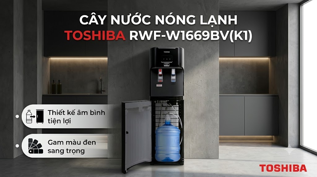 Cây nước nóng lạnh Toshiba RWF-W1669BV(K1)